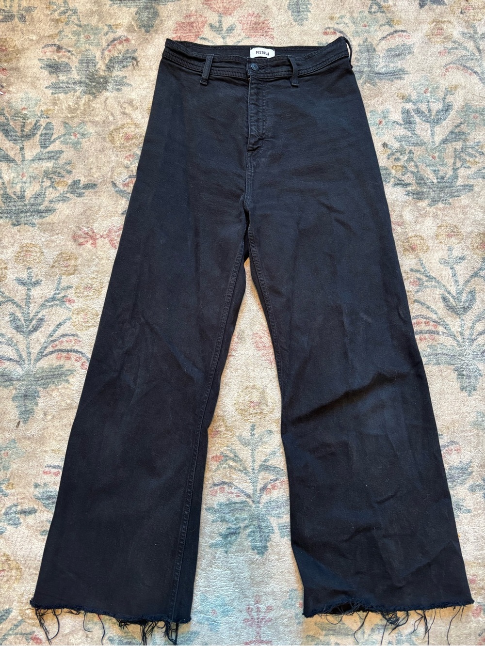 Pistola Black Wide-Leg Women’s Jeans